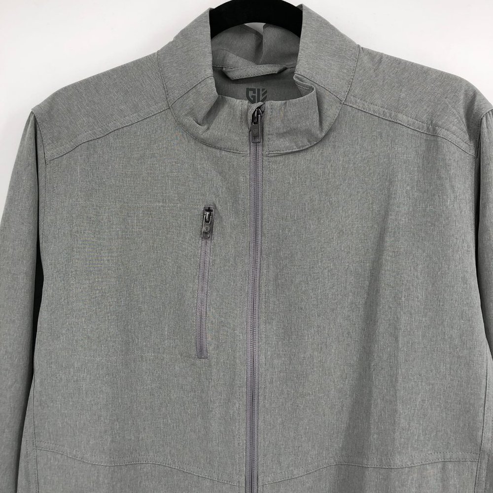 Gray Polyester Basic Jacket | Size M - image 5